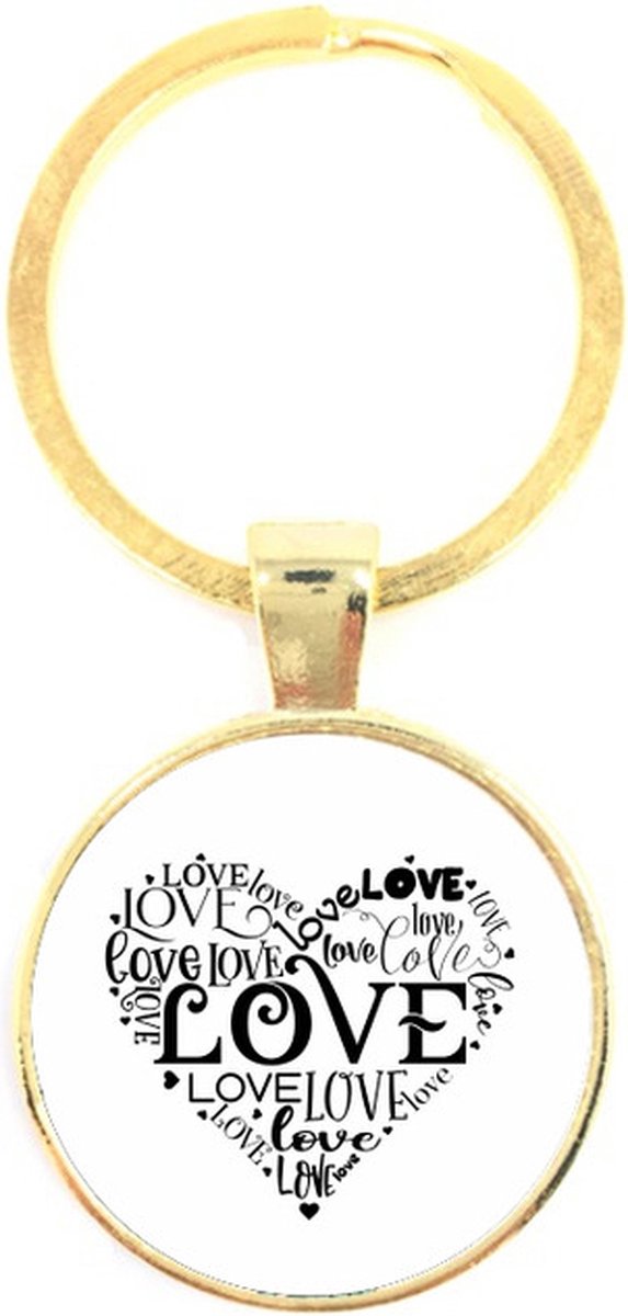Sleutelhanger Glas - Liefde