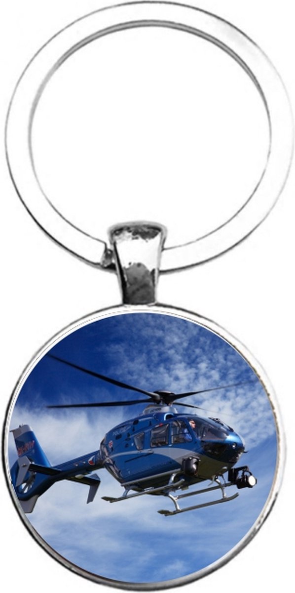 Sleutelhanger Glas - Helicopter