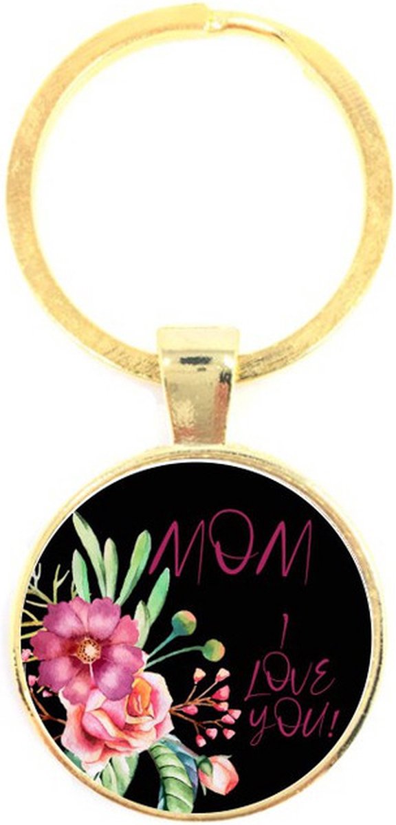 Sleutelhanger Glas - Mom