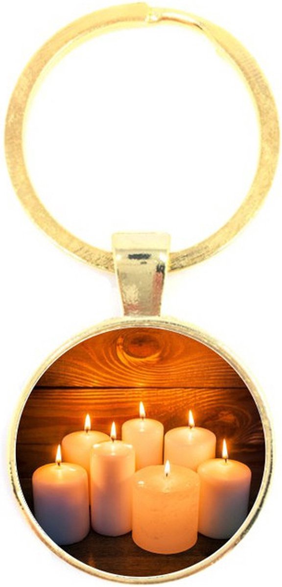 Sleutelhanger Glas - Kaarsen
