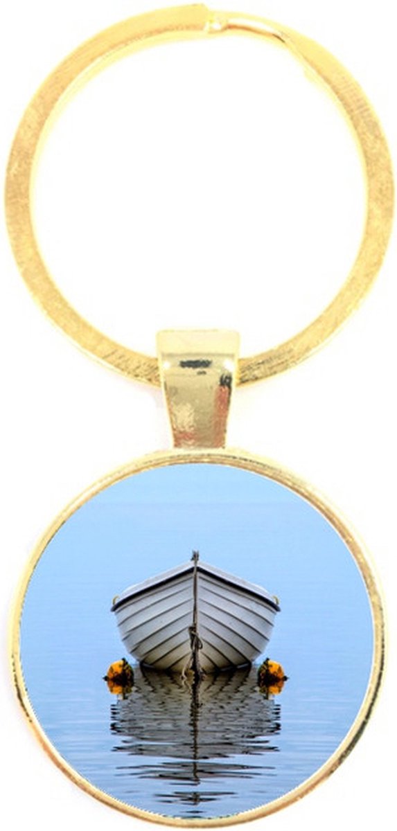 Sleutelhanger Glas - Boot