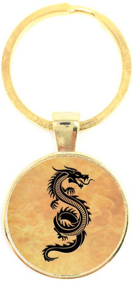 Sleutelhanger Glas - Draak