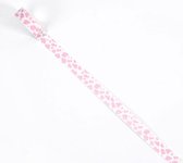 [Mo-Card] [Animal] - Decoratietape - Roze Wit Koeien Vlekken Washi Tape