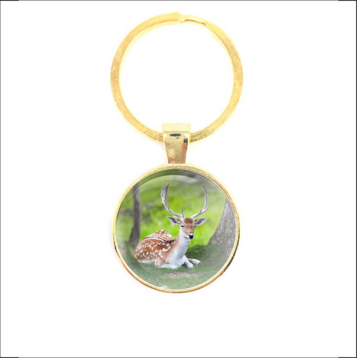 Sleutelhanger Glas - Hert