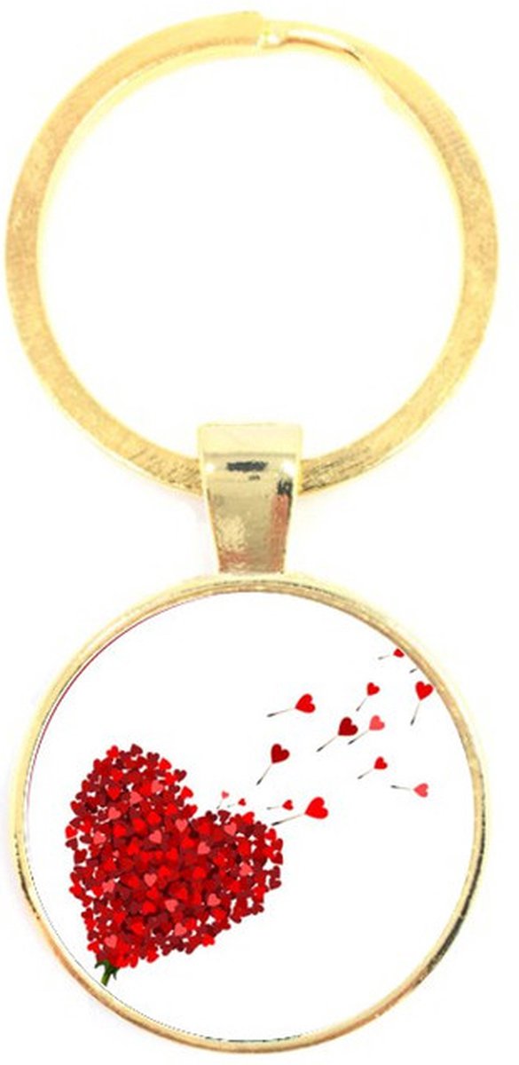 Sleutelhanger Glas - Liefde