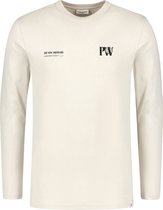 Purewhite -  Heren Regular Fit   T-shirt  - Wit - Maat L