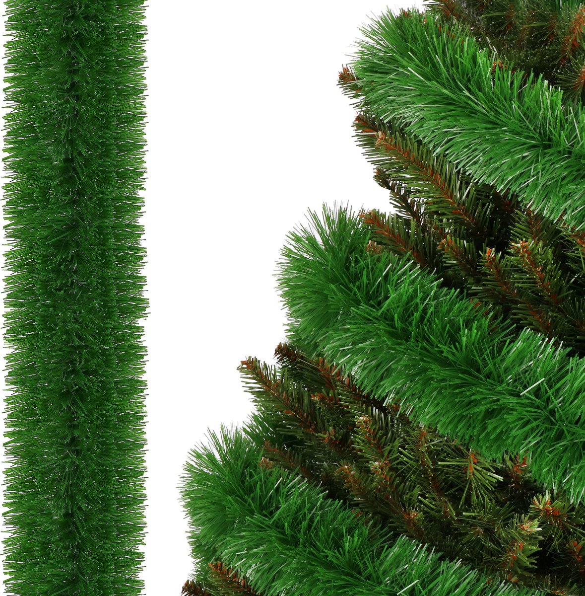 Springos Kerstslinger | Guirlande | Kerstversiering | 3 m | Donkergroen