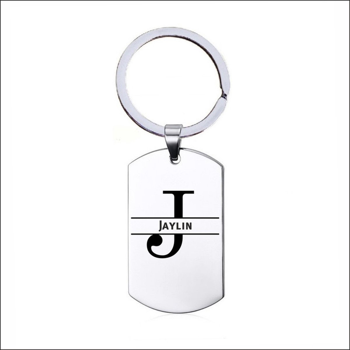 Sleutelhanger RVS Met Naam - Jaylin