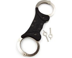 Mister B Cuffs Double Lock Rigid Steel Politiehandboeien