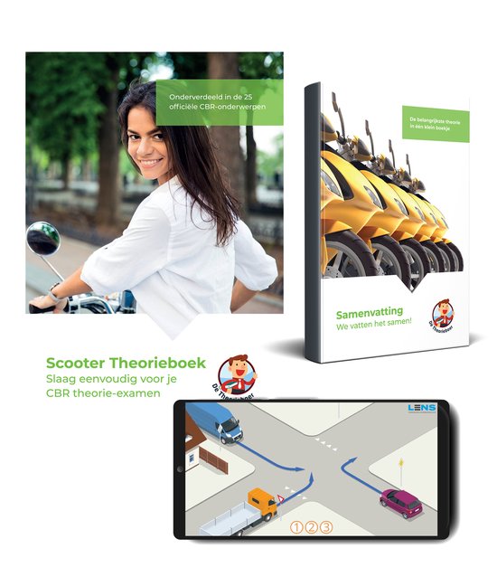 Scooter Theorieboek 2026 - Rijbewijs AM met handige Samenvat ... - cover