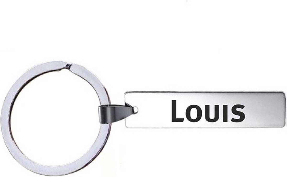 Sleutelhanger Met Naam - Louis - RVS