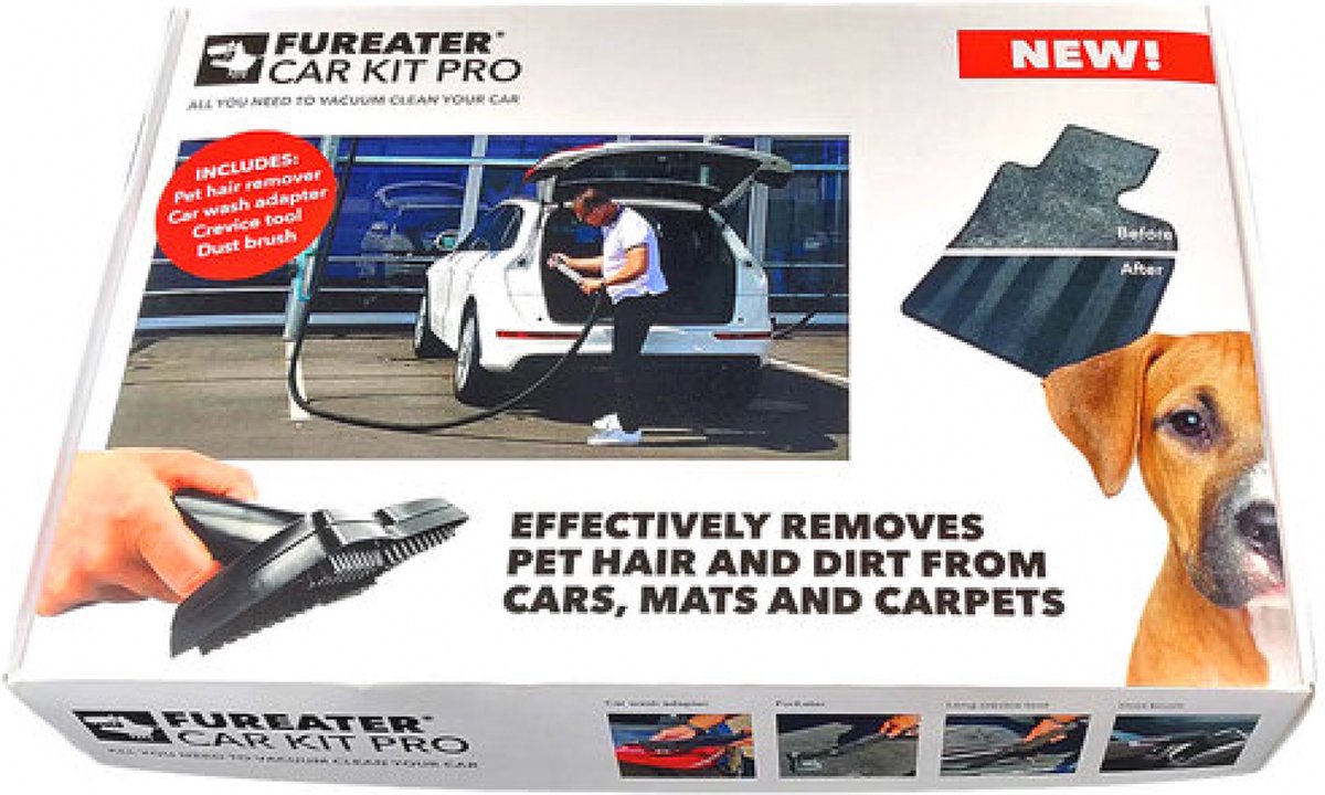 FUR EATER | Dé oplossing voor het verwijderen van hondenhaar | Car kit pro | Compleet pakket