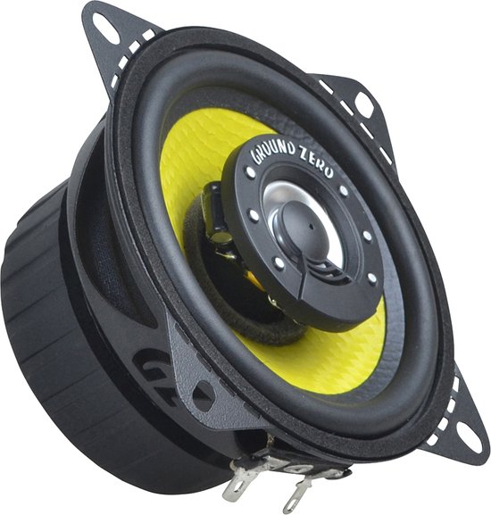 Ground Zero Titanium GZTF 4.0X - Autospeakers - 10 cm - 2-Weg Coaxiale Auto Speaker Set - 110W