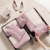 ZEEO Packing cubes set 6 pièces - Organisateurs de Vêtements pour valises et sacs - Pink