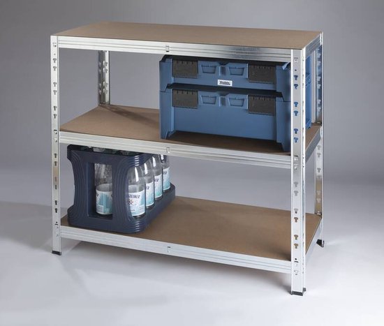 2x Profeco Heavy Duty Opbergrek 180x90 Cm - Stellingkast 10 Planks X 175kg - Zwart 2x Profeco Heavy Duty Opbergrek 180x90 Cm - Stellingkast 10 Planks X 175kg - Zwart