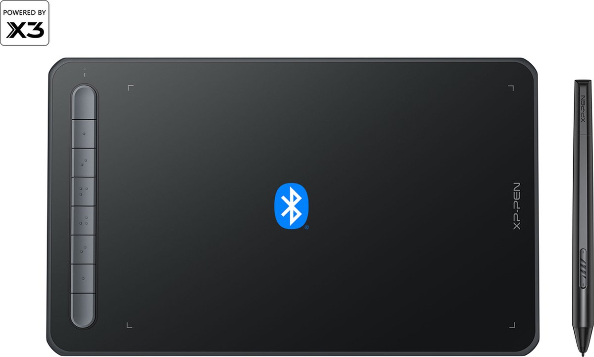 XPpen Deco MW 8x5 Inch Draadloze Grafische Tablet met 8192 Niveaus Smart X3 Chip Stylus Pen Ondersteuning Mac Windows Chrome - Zwart