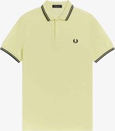 Fred Perry Twin Tipped Fred Perry Shirt Polo's & T-shirts Heren - Polo shirt - Geel - Maat XS
