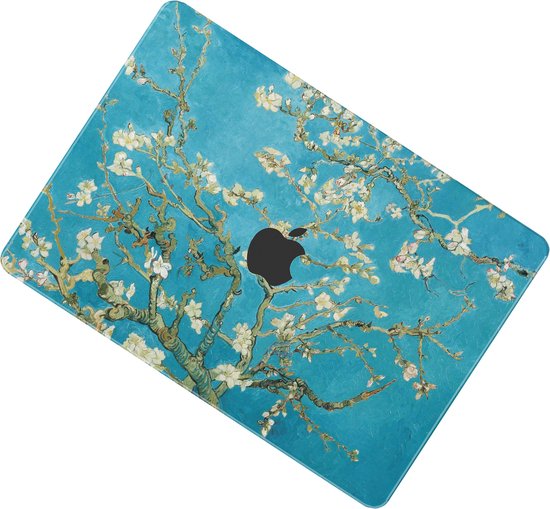 Lunso - pochette de protection - MacBook Air 13 pouces M2 (2022) - Fleur d'amandier Van Gogh