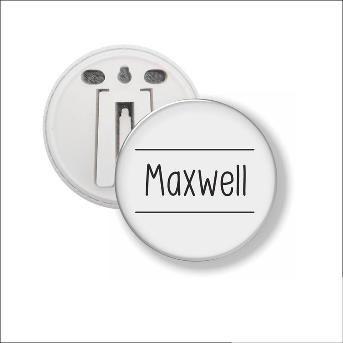 Button Met Clip 58 MM - Maxwell
