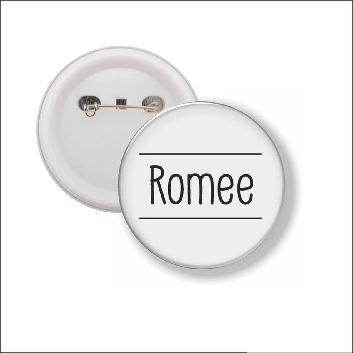 Button Met Speld 58 MM - Romee