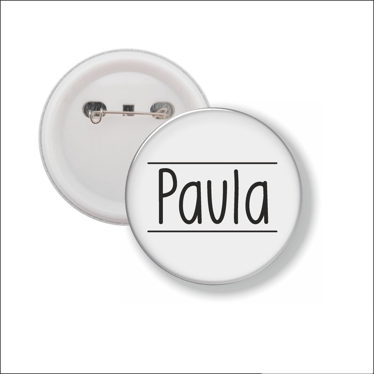 Button Met Speld 58 MM - Paula