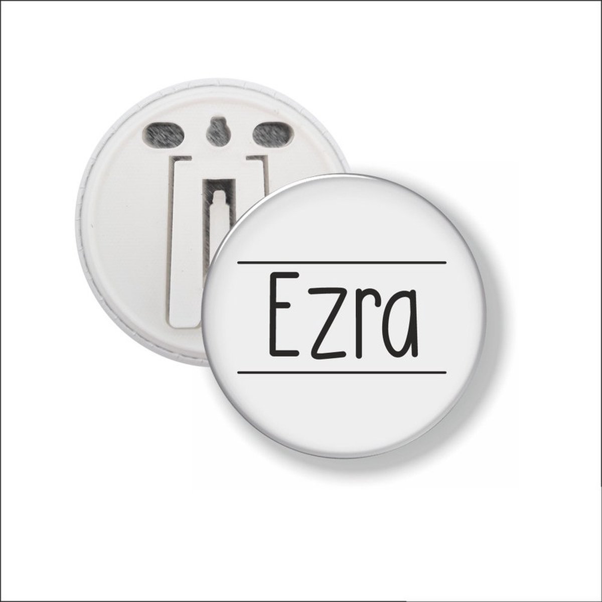 Button Met Clip 58 MM - Ezra