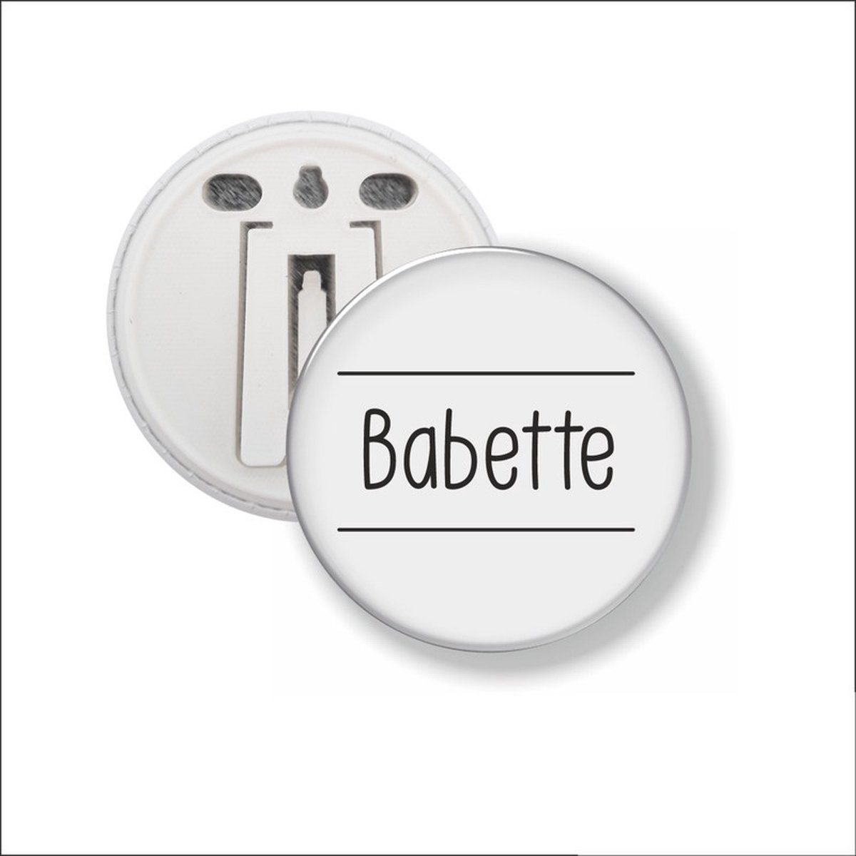Button Met Clip 58 MM - Babette