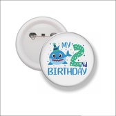Button Met Speld 58 MM - My 2nd Birthday