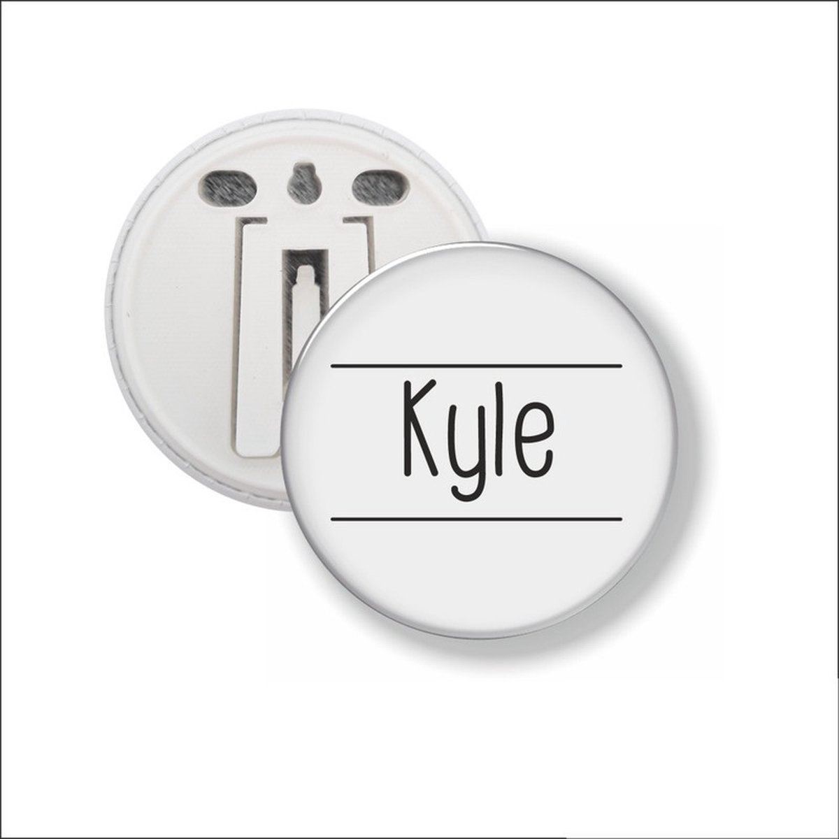 Button Met Clip 58 MM - Kyle