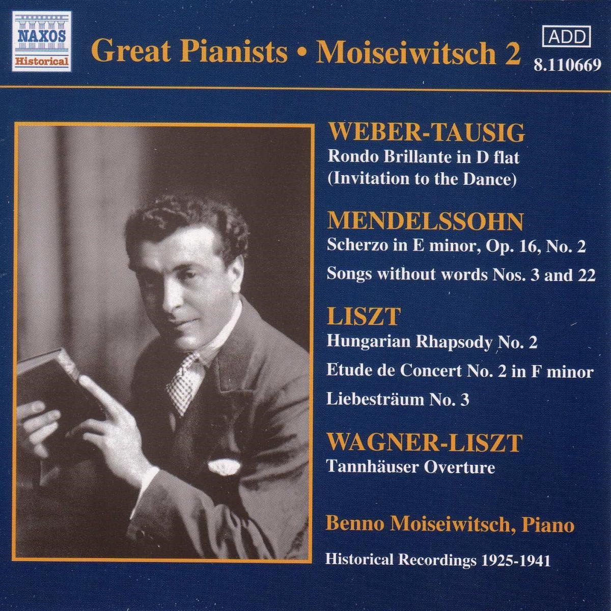 Benno Moiseiwitsch - Moiseiwitsch 2 (CD) (Remastered)