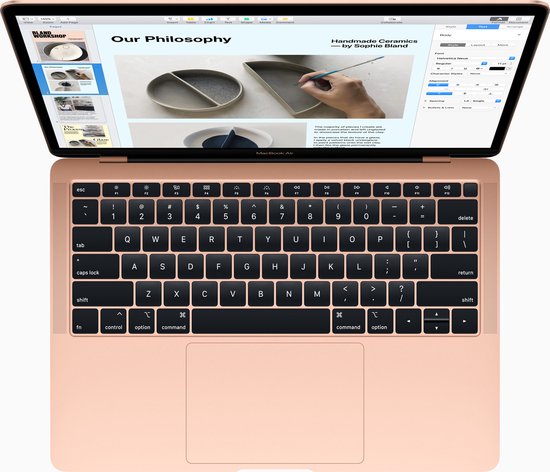 Apple Macbook Air (2018) – 256 GB opslag – 13.3 inch - Rose Goud | bol