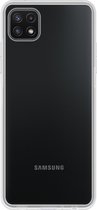 Hoesje Geschikt voor Samsung M22 Hoesje Siliconen Cover Case - Hoes Geschikt voor Samsung Galaxy M22 Hoes Back Case - Transparant.