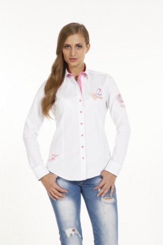 Getailleerde damesblouse W-9001-01