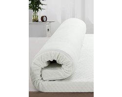 90x200 Topmatras - 9cm dik - Afritsbaar en wasbaar - Topper Topdek