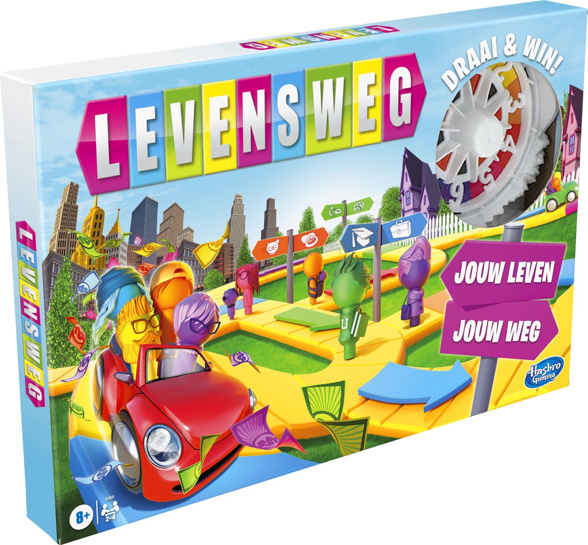 Levensweg - Familiebordspel voor 2 tot 4 spelers - Indoorspel voor kinderen vanaf 8 jaar - Staafjes in 6 kleuren — afbeelding 7