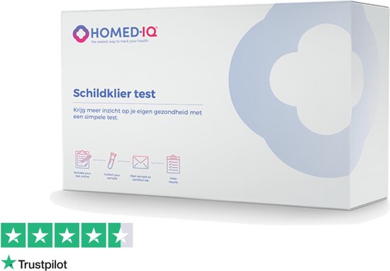 Foto: Homed iq schildkliertest thuistest test controleert schildklier stimulerend hormoon tsh vrije trijodothyronine ft3 vrije thyroxine ft4 