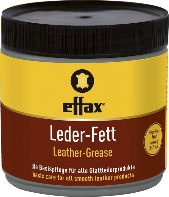 Effax Leer Vet - Zwart - 500 ml | bol.com