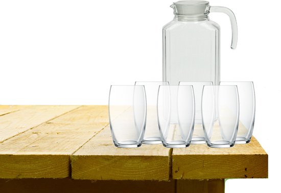 Luminarc Caraffa Funambule In Vetro Da 1 Litro, Lavabile In Lavastoviglie, Senza Tappo