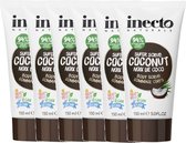 Inecto – Coconut Body Scrub - 6 pak - Natuurlijk – Kokosolie – Droge Huid