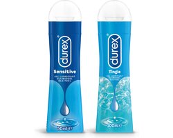 Durex - 150ml Glijmiddel - Play Sensitive 1x50ml - Play Tingle 1x100ml - Voordeelverpakking
