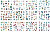 Nagel stickervel Vis, Schelpen, Zee met 9 designs water transfer stickers | nail art | nagelstickers | Sparkolia