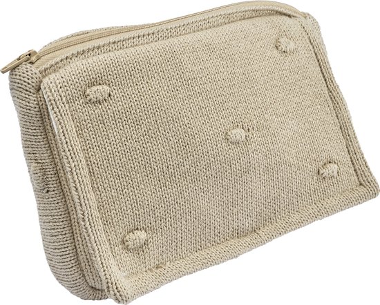 Meyco Baby Mini Knots billendoekjesetui - sand van Meyco — afbeelding 2