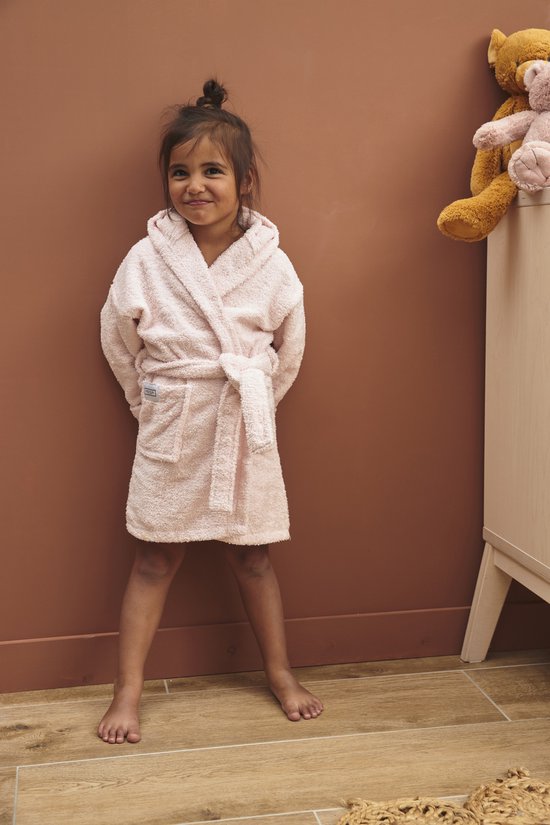 Meyco Baby Uni badjas - badstof - soft pink - 86/92 van Meyco Baby — afbeelding 4