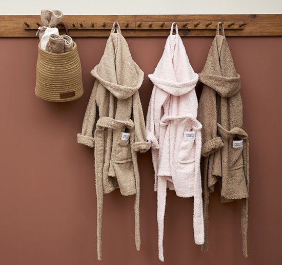 Meyco Baby Uni badjas - badstof - soft pink - 86/92 van Meyco Baby — afbeelding 3