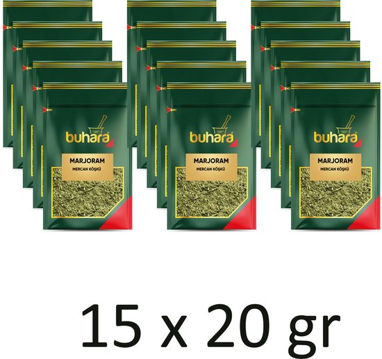 Buhara Marjoram Kruiden Mercankosk Baharat Marjolaine 20 gr ×15