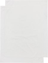 Drap de berceau Meyco Uni - pack de 2 - blanc cassé - 75x100cm