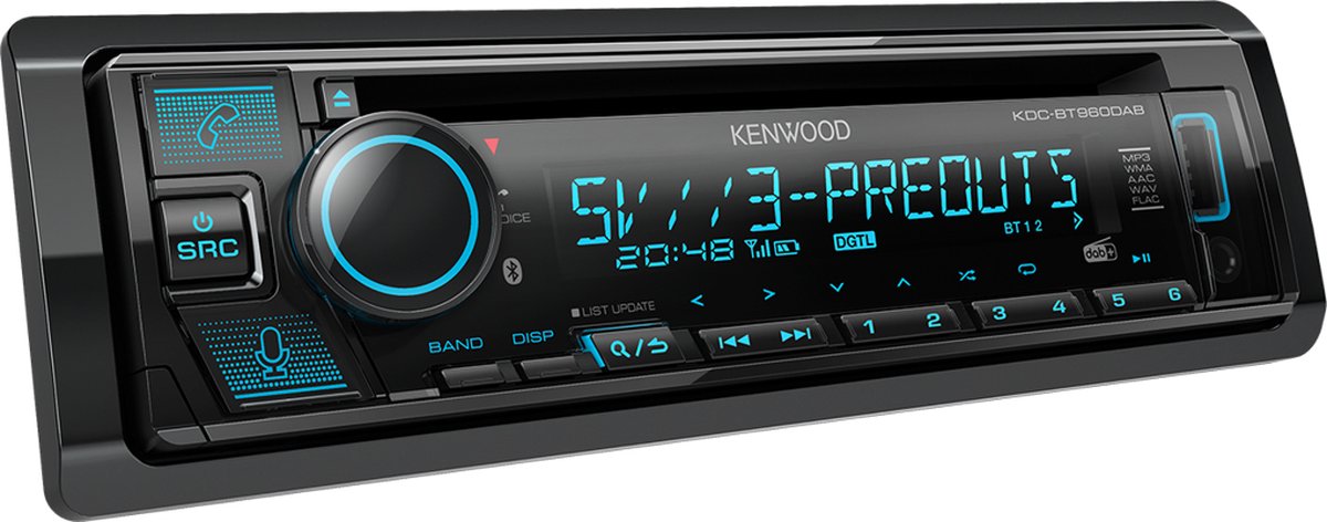 Kenwood KDC-BT960DAB Autoradio - Multicolor – foto 2