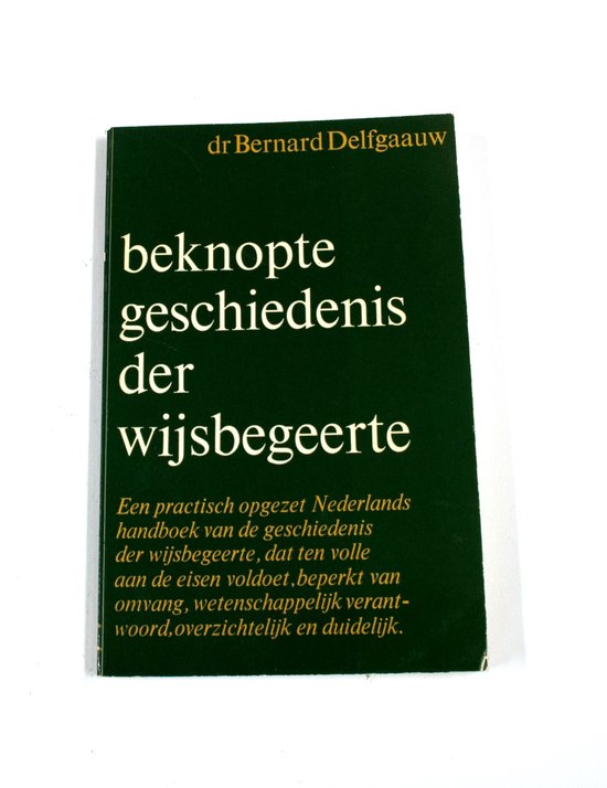 Beknopte geschiedenis der wijsbegeerte