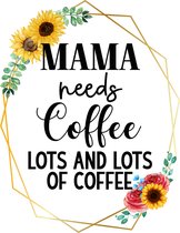 mok - Mama needs coffee - 15oz - geschikt voor magnetron en vaatwasser