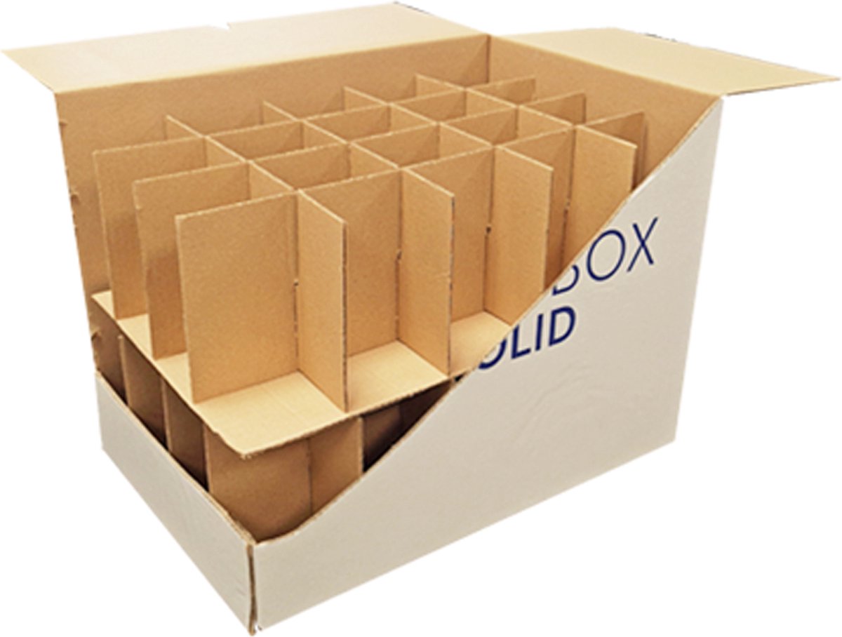 Verhuisdozen professioneel - 20 stuks - Geen plakband bijgeleverd - Extra Sterk Dubbel Golfkarton - 54 Liter - 45x32x38cm - Professionele verhuisdoos - Stevig en duurzaam voor verhuizingen & opslag
